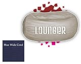 Comfort Sac Lounger Sac Blue Wide Cord By Elite Furniture