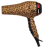 Wigo WGA6002 Abstrax Leopard Tourmaline Salon Dryer with Attachments (Finger Diffuser, Concentrator and Straightening pik)