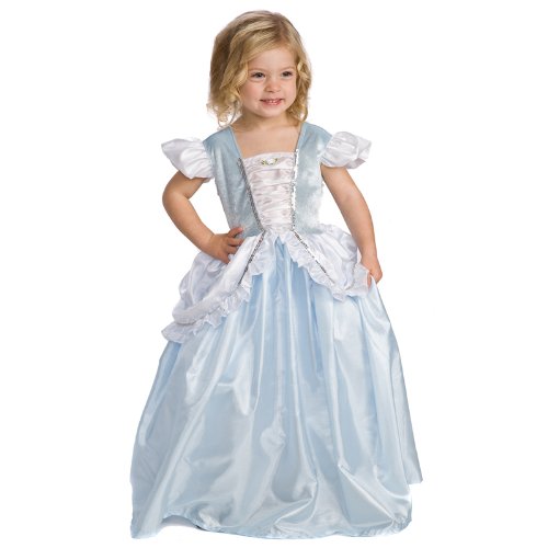 Cinderella Princess Costume with Wondercharms Necklace - size MEDIUM (3-5)