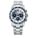 Police - PM11306A -Montre Homme Acier - Quartz Analogique Chronographe - Fond Argent - Dateur - Bracelet Acier