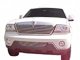 03-06 LINCOLN AVIATOR FRONT BUMPER GRILLE SUV, CUT-OUT ALUMINUM POLISHED GRILLE, (BUMPER) (2003 03 2004 04 2005 05 2006 06) PR-804181