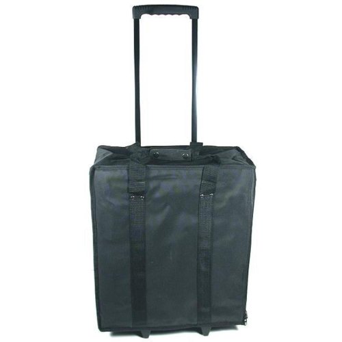 NEW Large Jewelry Display Rolling Carrying Case W/ 17 Trays FREE
