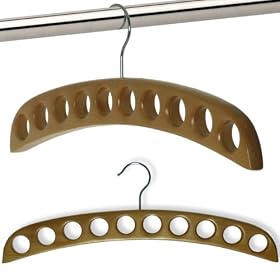 PREMIUM WOODEN SCARF HANGER / TIE RACK - GREAT GIFT IDEA