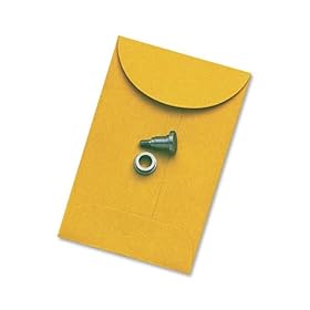 New-Quality Park 50160 - Kraft Coin & Small Parts Envelope, Side Seam, #1, Light Brown, 500/Box - QUA50160