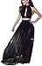 Allonly Women Sexy 2 Pieces Tank Tops Mesh Bodycon Split Party Maxi Skirt Set