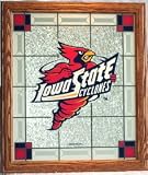 Iowa State Cyclones Stained Glass Wall Plaque