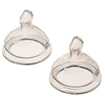 NUK Silicone Orthodontic Nipples, Size 1, Slow, 2 Pack