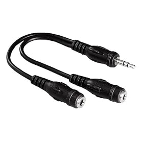 Hama Audio Adapter 3.5mm Male Plug Stereo - 2 x 3.5mm Female Jack Stereo
