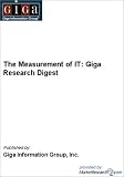 Review MarketResearch.com  / The Measurement of IT: Giga Research Digest