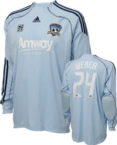 Andrew Weber Game Used Jersey: San Jose Earthquakes #24 Goalie Jersey