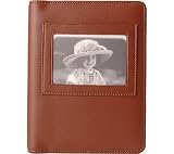 Millennium Leather Travel Photo Album with Wallet-Size ID