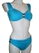 Anne Cole Two Piece Bikini Swimsuit, Bandeau W/bra Straps, Turquoise