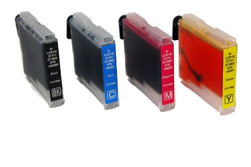 4PK Set NON-OEM LC51 Set (LC51BK LC51C LC51M LC51Y) For Brother LC-51 Black Cyan Magenta Yellow Ink Cartridge Set for Brother DCP-130C MFC-240C MFC-3360C MFC-440CN MFC-465CN MFC-5460CN MFC-5860CN MFC-665CW MFC-685CW MFC-845CW Printer High Quality!