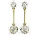 14K Yellow Gold Diamond Earrings