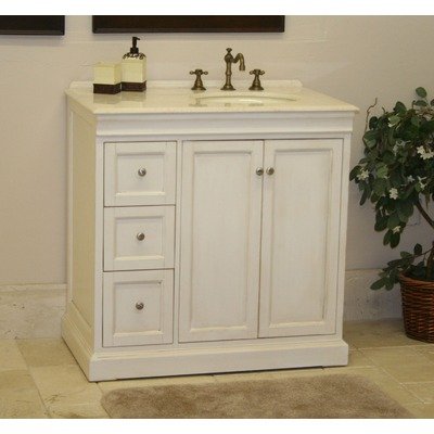 Boston 36 Bathroom Vanity in Whitewash