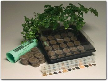 Childrens Toyshop  Outdoor Living : Indoor Culinary Herb Garden Starter Kit - Everything You Need to Start Growing Fresh Cooking Herbs & Spices - Great Gift Idea! - Seeds: Parsley, Thyme, Cilantro, Basil, Dill, Oregano, Sweet Marjoram, Chives, Sabory, Garlic Chives, Mustard, Sage. Rated Top Herb Garden By Wall Street Journal Weekend Journal & Five Star Review Editors Choice