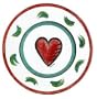 Kosta Boda Hearts Small Plate