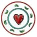 Kosta Boda Hearts Small Plate
