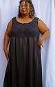 Rosalee Plus Size Stretch Lace Bodice Gown