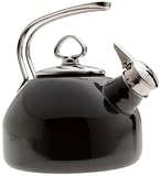Chantal Enamel-On-Steel 1-4/5-Quart Classic Teakettle, Onyx