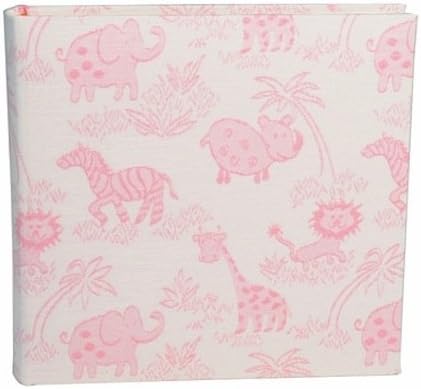 HOM Home Essence Pink Jungle Baby Photo Album 2-Up