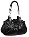 EyeCatchBags - Huron Damen Schultertasche / Handtasche aus Kunstleder Black