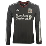 adidas Liverpool Away Shirt 2011 2012 Long Sleeve Solid Grey Extra Lge