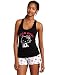 Hello Kitty Women's Rainbow Fun Tank and Short Set, Black, Medium