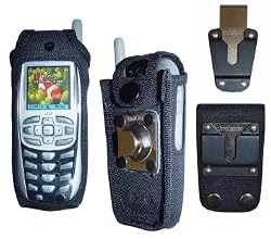 ArmorCase Ballistic Nylon Series Heavy Duty Black Nylon Case For i265 & i275 Nextel, iDen, Boost Cell Phones Heavy Duty Belt Clip & 3 Inch Loop Included!