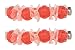 Caravan Crystal Color Shaped Beads With Matching Spacer Barrette Pair