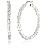 Roberto Coin Fifth Season Silver Large Woven Hoop E