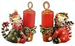 Amy Lacombe Whimsiclay Kandy & Kain- Candle Holder Set