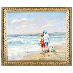 Summer Day Oil Painting on Canvas - 29x25