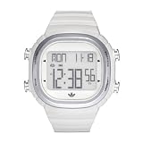 Image of Adidas Originals Unisex White Digital Seoul Watch -ADH2120