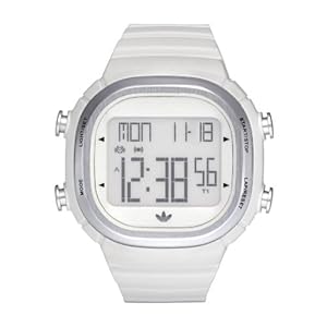 Adidas Originals ADH2120 - Reloj de caballero de cuarzo, correa de caucho color blanco