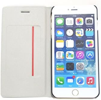 PU Leather Flip Cover Case for iPhone 6s Plus 5.5inch with Kickstand Feature and Credit Card Slot Black