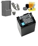 DIGI Battery New – Fully Decoded Canon BP-827 Battery, Charger Kit, and DIGI TECH Professional 5 Piece Cleaning kit for Canon Camcorders. This 3000mAh BP-827 Battery is our longest lasting available