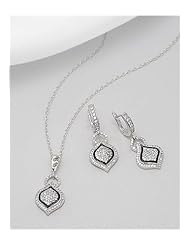 Jewelry set Earrings In 92.5 Sterling Silver