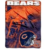 Chicago Bears 60"x80" Royal Plush Raschel Throw Blanket - Aggression Style Warm Durability