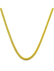 14 Karat Yellow Gold Square Foxtail Chain (0.9 mm Thick, 18 inch)