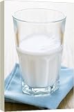 Glass of milk - 40 Inch Canvas Print (101cm) by Science Photo Library