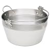 Kitchen Craft Maslin Pan with Handle, Stainless Steel, 9 Litre
