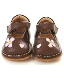 : Rainbow Steps Brown Flower Petal Shoe *SQUEAKS*