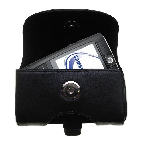Horizontal Leather Case with Belt Clip/Loop for the Samsung SGH-D820
