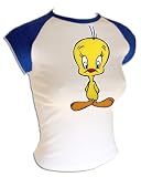 Vintage 1966 Looney Tunes Tweety Bird Authentic WB Cartoon Sexy T-Shirt , large