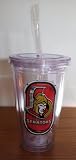 Ottawa Senators Double Wall Tumbler with Straw