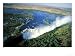 Aerial View of Victoria Falls, Zimbabwe Photographic Poster Print by Roger De La Harpe, 64x48