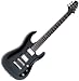 NEW SAMICK GREG BENNETT CONCORD METALLIC BLACK STRAT ELECTRIC GUITAR w/ DUNCANs