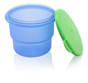 Nuby Snack Cup and Spoon Set, Colors May Vary, 4 Pack
