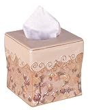 Bacova Guild Pale Roses Tissue Cube